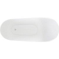 Balterley Modern Fluted Freestanding Bath, 1700 x 530 x 820mm, White