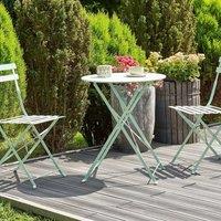Wyld and Coco Mint Living 3-Piece Foldable Bistro Set - Mint Green