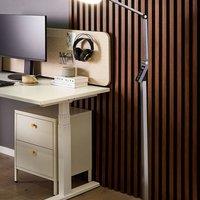 Wyld and Coco LED Floor Lamp 170cm Dark Grey Dimmable Adjustable Colour Temperature