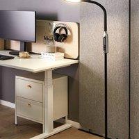 Wyld and Coco 148cm Dimmable LED Floor Lamp Black