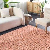 Wyld and Coco Hand-Tufted Orange Cotton Rug 160 x 230 cm Boho Modern | Size: 160 cm x 230 cm