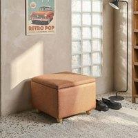Wyld and Coco Storage Pouffe - Golden Brown Water-Repellent Fabric