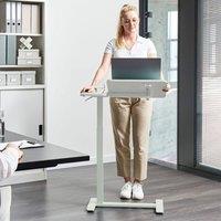 Wyld and Coco Manually Adjustable Laptop Desk Light Green Steel Frame 70 x 40 cm
