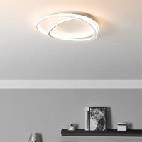 Wyld and Coco Round LED Ceiling Lamp White Acrylic Shade Dimmable