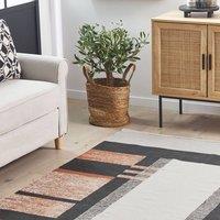 Wyld and Coco Nordic Handwoven Multicolour Cotton Rug 140 x 200 cm | Size: 140 cm x 200 cm