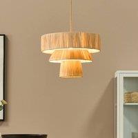 Wyld and Coco Japandi Pendant Lamp - Natural Paper Shade Jute Cord
