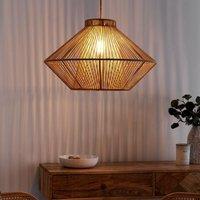 Wyld and Coco Beige Cotton Rope Pendant Lamp Japandi