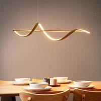 Wyld and Coco LED Pendant Lamp gold aluminium modern minimalist
