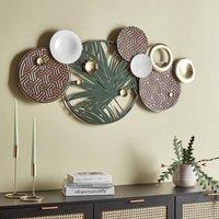 Wyld and Coco Handmade Multicolour Iron Wall Art - Vertical Modern Accent