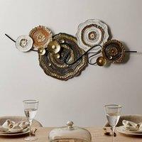 Wyld and Coco Handmade Multicolour Iron Wall Decor Layered Circular Modern Wall Art