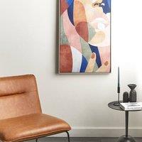 Wyld and Coco Glam Canvas Art Print Multicolour 93 x 63 cm Framed Geometric Design | Size: 99 cm x 66 cm