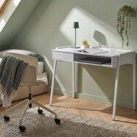 Wyld and Coco Nexa Nexa Home Office Desk White with Drawer and Shelf 107 x 48 cm