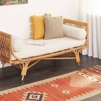 Wyld and Coco Kilim Runner Rug Reversible Cotton 80 x 300 cm Orange Multicolour | Size: 80 cm x 300 cm