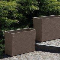 Wyld and Coco Brown Rectangular Planter 45 x 60 x 25 cm