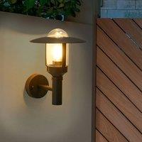 Wyld and Coco Outdoor Wall Light - Matte Black Aluminium and Glass Sconce