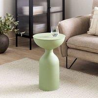 Wyld and Coco Light Green Iron Side Table 36 cm
