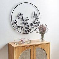Wyld and Coco 70 cm Black Metal Leaf Wall Decor