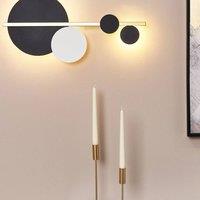 Wyld and Coco Wall LED Lamp Black and Gold - Iron Sculpture Light