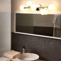 Wyld and Coco Silver Five-Light Double-Arm Wall Lamp Iron Modern Spotlights