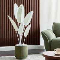 Wyld and Coco Artificial Banana Tree White 123 cm with Adjustable Leaves