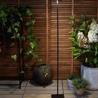 Wyld and Coco Black Iron Floor Lamp Indoor/Outdoor Modern Touch Switch Three