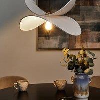 Wyld and Coco 105cm Open-Bulb Pendant Light - Light Grey Linen