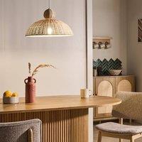 Wyld and Coco Large Handwoven Rattan Pendant Lamp Natural