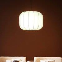 Wyld and Coco White Nylon Pendant Lamp - Modern Minimalist Hanging Light