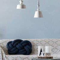 Wyld and Coco Curvilinear Matt White Metal Pendant Light - Modern Ceiling Lamp