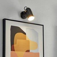 Wyld and Coco Black Adjustable Wall Spotlights Set of 2 17 cm