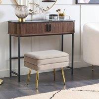 Wyld and Coco Light Beige Velvet Storage Bench Gold Tone Legs Glam Seat Hidden