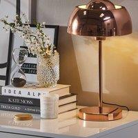 Wyld and Coco Industrial Table Lamp - Copper Dome Steel Bedside Light