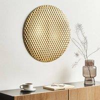 Wyld and Coco Gold Iron Round Honeycomb Wall Decor 600mm