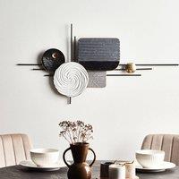 Wyld and Coco Grey Iron Hanging Wall Decor - Irregular Modern Accent | Size: 100 cm x 150 cm