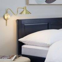 Wyld and Coco Gold Metal Wall Lamp with Adjustable Shade