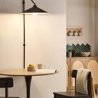 Wyld and Coco Black Metal Bell Wall Lamp - Modern Industrial Adjustable Wall Light
