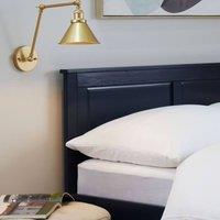 Wyld and Coco Set of 2 Gold Metal Wall Lamps with Adjustable Arm