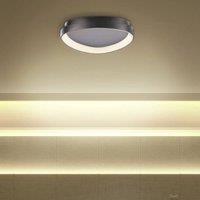Wyld and Coco Triangle Ceiling Lamp - Black Steel Integrated LED Acrylic Diffuser