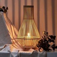 Wyld and Coco Willow Floor Candle Lantern 58 cm Light Brown Glass Holder Boho