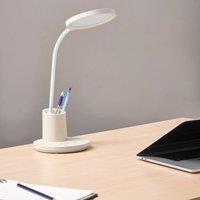 Wyld and Coco Office Desk Lamp Beige - Adjustable Arm Stepless Dimmer 3 CCT Modes