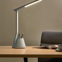 Wyld and Coco LED Desk Lamp with Pen Holder 3CCT Dimmer Light Blue