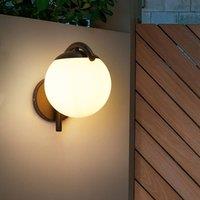 Wyld and Coco Black Outdoor Wall Light - Matte Aluminium Sconce
