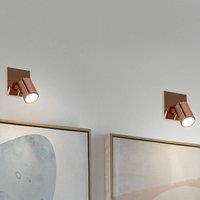 Wyld and Coco Copper Wall Lamps Set of 2 - Adjustable Spot Sconces