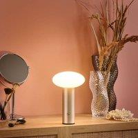 Wyld and Coco Gold LED Wireless Table Lamp - Mushroom Modern
