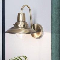 Wyld and Coco Brass Industrial Glam Wall Lamp in Bronze