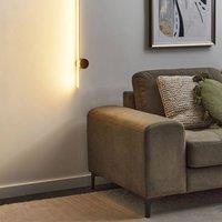 Wyld and Coco 90cm Gold LED Wall Lamp - Aluminium Body Black Iron Base
