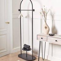 Wyld and Coco Black Steel Clothes Rack 174 cm Freestanding Garment Rail
