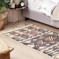 Wyld and Coco Multicolour Jute Rug 80 x 150 cm Handwoven Tassels | Size: 80 cm x 150 cm