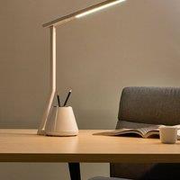 Wyld and Coco LED Desk Lamp White - Dimmer 3 CCT Modes Pen Holder
