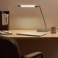 Wyld and Coco LED Desk Lamp Silver Stepless Dimmer Motion Sensor 3 Colour